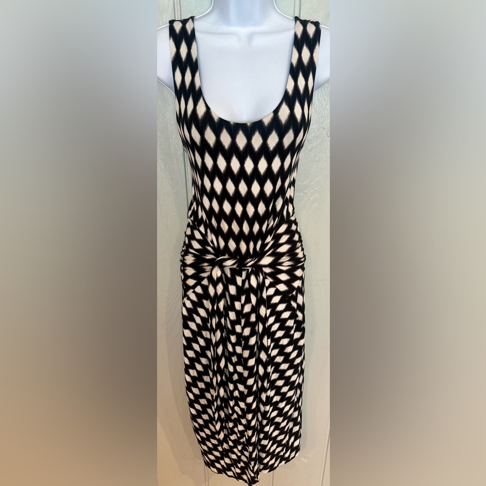 GAP Black and White Geometric Maxi Dress Wrap Belt - FINAL PRICE
